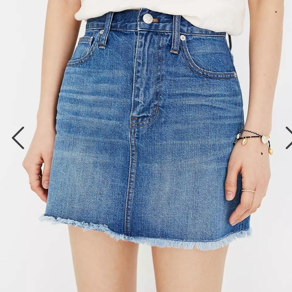 Madewell | Rigid Denim Mini Skirt in Leandra Wash